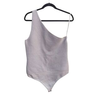 ABERCROMBIE & FITCH One Shoulder Knit Thong Bodysuit